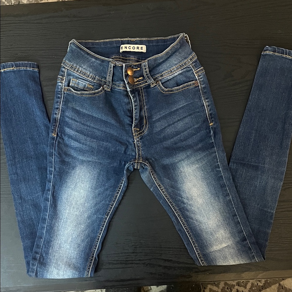 Encore Jeans Women's Dark Blue Skinny Jeans